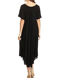 Sakkas Lilia, vestido de verano largo con torso de encaje bordado