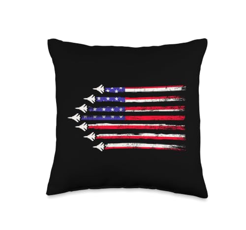 Air Force US Flag Military Retirement Gift Men Women Kids Throw Pillow