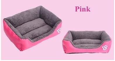 Pink Pet Dog Cat Bed Puppy Cushion House Pet Soft Warm Kennel Dog Mat Blanket - Larg