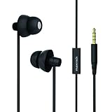 MAXROCK Sleep Earplugs - Noise Isolating Ear Plugs Sleep Earbuds Headphones with Unique Total Soft Silicone Perfect for Insomnia, Side Sleeper, Snoring, Air Travel, Meditation & Relaxation(Black)