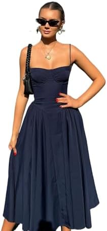 drop waist corset midi dress Women's Denim Drop-Waist Corset Midi Dress by Gap Dark Wash Tall Size XL