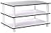 Furinno JUST Coffee Table, 3-Tier Modern Coffee Table with Open Shelf, Toolless Assembly Side Table, for Living Room, Bedroom, Home Office, White