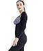 Ausom Womens Thermal Body Shaper Long Shirt Slimmer Workout Sweat Sauna Suit Neoprene Shaping Shapewear for Weight Loss