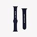 Apple watch band,Soft Silicone Sport Style Replacement for 38mm Apple Watch All Models - 2 Lengths - Midnight blue
