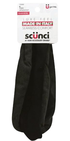 SCUNCI REVERSIBLE WIDE HEADWRAP