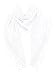 LL Womens White Triangle Lace Scarf with Rose Pattern and Flower Tassels Light