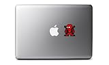 8-Bit Deadpool Decal for MacBook, iPad Mini, iPhone 5S, Samsung Galaxy S3 S4, Nexus, HTC One, Nokia Lumia, Blackberry
