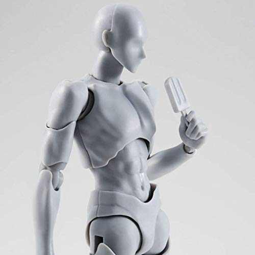 Artists Sketch Movable Limb Action Figure Model,Flexible Body Human Mannequin Kit,Articulated Kids Student Assemble Painting Toy,with Display Base and Pose Parts~About 13-15cm ({type=string, value=B})