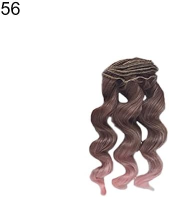 FEIDAjdzf Wigs for Women, Doll DIY Wig Curly Wavy Hair Dolls Repair Accessory Kids Children Play Toy Gift - 56