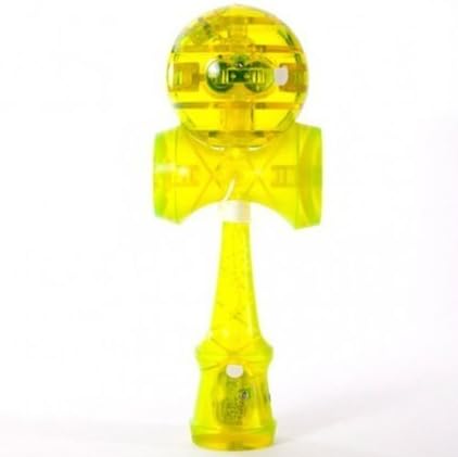 Catchy Kendama LED Edge Glow Yellow w/ Yellow Dama by Catchy Kendama