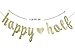 Happy Half Banner, 6 Months Baby, Half Birthday Bunting, Half Birthday Decor (Gold)