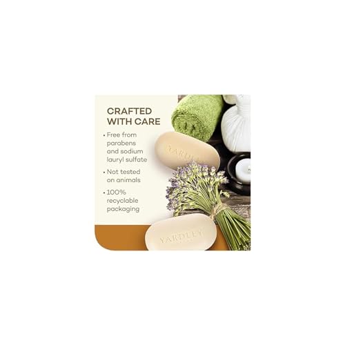 Yardley Oatmeal and Almond Bar Soap, Oatmeal & Almond, 4 Ounce