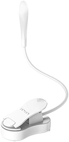LED Clip on Book Light, LOYLOV Dimmable 9 Level Brightness Eye-Care Book Lamp for Kids, USB Rechargeable Reading Light for Reading in Bed at Night, Touch Switch Headboard Reading Lamp
