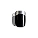 Bling Art False Nails French Fake Black Silver Squoval 24 Acrylic Medium Tips