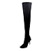 Shoe'N Tale Women Over The Knee High Stretchy Leather Thigh High Snow Boots
