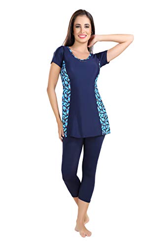 Rovars One Piece Three Fourth Swimming Costume for Women I Removable Pads 2 Rovars One Piece Three Fourth Swimming Costume for Women I Removable Pads - Image 2