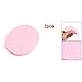 TOOGOO(R) 2 Pcs Cosmetic Oval Pink Sponge Facial Washing Cleansing Pads