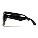 Oversized Sunglasses Super Dark Lens Black Thick Horn Rim Frame