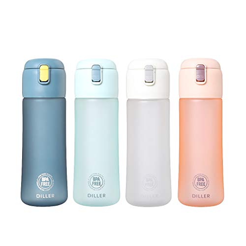 Large 22 oz Scrub Sports Water Bottle, Leak Proof BPA Free Food Grade Tritan Plastic Click Open Water Bottle for Outdoor Cycling Hiking Camping Travel