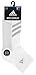 adidas Men's Superlite Stripe Quarter Socks (3-Pair), White/Clear Grey/Clear Onix, Large