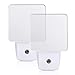 DEWENWILS Plug-in LED Night Light with Light Sensor, Dusk-Dawn Sensor, Flat Nightlight for Bathroom, Hallway, Bedroom, Living Room, Daylight, UL Listed (2Pack)