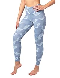 Leggings de tobillo con estampado de camuflaje en V