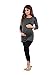 3 Pack Women's Side Ruched Maternity Tunic by Rags & Couture - Made in USA