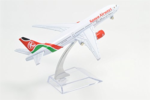 TANG DYNASTY(TM) 1:400 16cm Boeing B-777 Kenya Airways Metal Airplane Model Plane Toy Plane Model