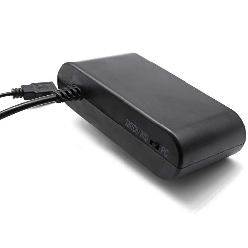 The perseids Gamecube Controller Adapter Compatible with Nintendo Switch Wii U, PC USB, and Switch, 4 Port