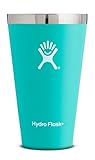 Hydro Flask 16 oz Stackable & Shatterproof Double Wall Vacuum Insulated Stainless Steel True Pint Camping Cup for Beer or Cider, Mint (No Lid Included)