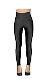 Women High Waisted Shiny Neon Legging