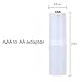 KEEPOW 16 Pcs Clear Color AAA to AA Adapter Battery Converter Case AAA Battery Case