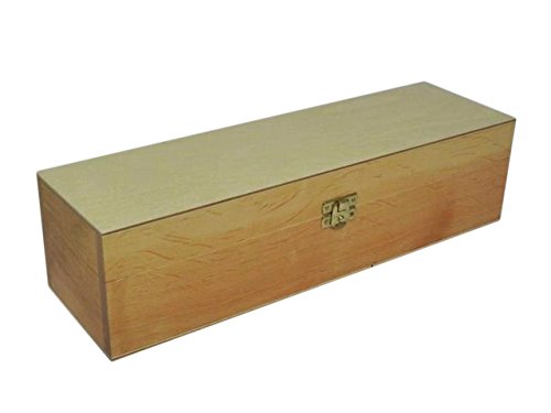 Wooden World - Wooden Wine Box, Gift Box - Light Brown Lacquered