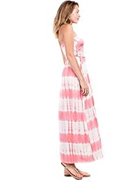 Betsy Red Couture - Maxi vestido de punto sin tirantes para mujer (S-3X)