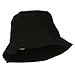 Big Size Trimmed Fisher Bucket Hat - Black (For Big Head)