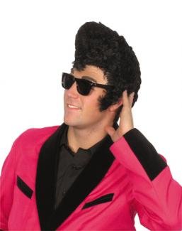 Teddy Boy Top Black Hair Fancy Dress 50s Teddy Boy Wigs For