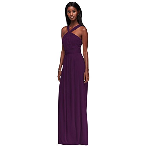 david's bridal eggplant bridesmaid dress Red Cotton Mini Dress main image 0