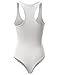 Fifth Parallel Threads FPT Womens Racer Back Tank Top Bodysuit White M