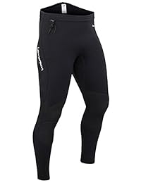 Lemorecn Pantalones de neopreno pantalones 3 mm neopreno par natación canotaje