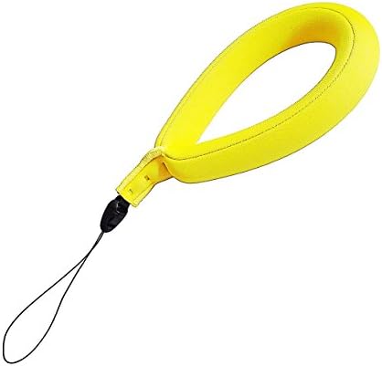 Waterproof Camera Float, Universal Floating Wristband/Hand Grip Lanyard Works with GoPro, Nikon, Canon, Sony,Pentax, Camcorders, Panasonic, Keys and Sunglass -[ Yellow]