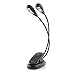 Clip on Book Light,　IREALIST Rechargeable Reading Light with Flexible Arms Dimmable Clip on Desk Light USB Cable Included Perfect for Bookworms, Reading in Bed, Music Stand