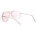 SA106 Retro Vintage Rimless Color Oceanic Lens Aviator Sunglasses Pink
