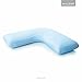 MALOUF Z Gel Memory Foam L-Shape Pillow for Side Sleeping Comfort, Dorm Room Essentials
