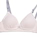 SANQIANG 2 Pack Big Girls' Wireless Cotton Bra Women Softi Bra Light Padded A/B Cup Skin/Pink