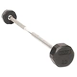 Troy 12 Sided Solid Rubber Straight Barbell