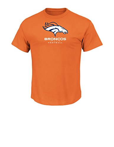 NFL Denver Broncos Men's UP4 Tee, Classic Orange, Small