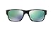 Oakley Men's 0OO9135 Jupiter Squared Polarized Rectangular Sunglasses, Polished Black/Jade Iridium, 56 mm