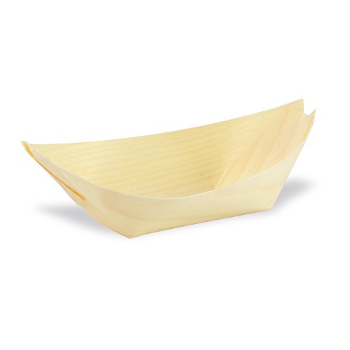 Packnwood Wooden Boat 4.5 inch (Pack of 100)