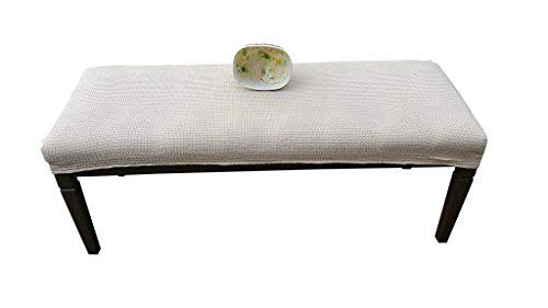 Qualitrusty Waterproof Dining Bench Protector - Perfect for Kids, Elderly, Restaurants, Dental Clinics, Party, Home - Machine Washable, Stretchy, Snugly Fit, Clean The Mess Easily (60x17, Beige)