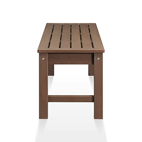 Winston Porter Holliann Outdoor Bench Two-Person Outdoor Poly Lumber Patio Backless Bench, Weatherproof Garden Bench That Never Rot And Fade, Suit For Garden, Porch, And Park. & Reviews
